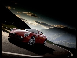 Widok, Alfa Romeo 8C, Piękny